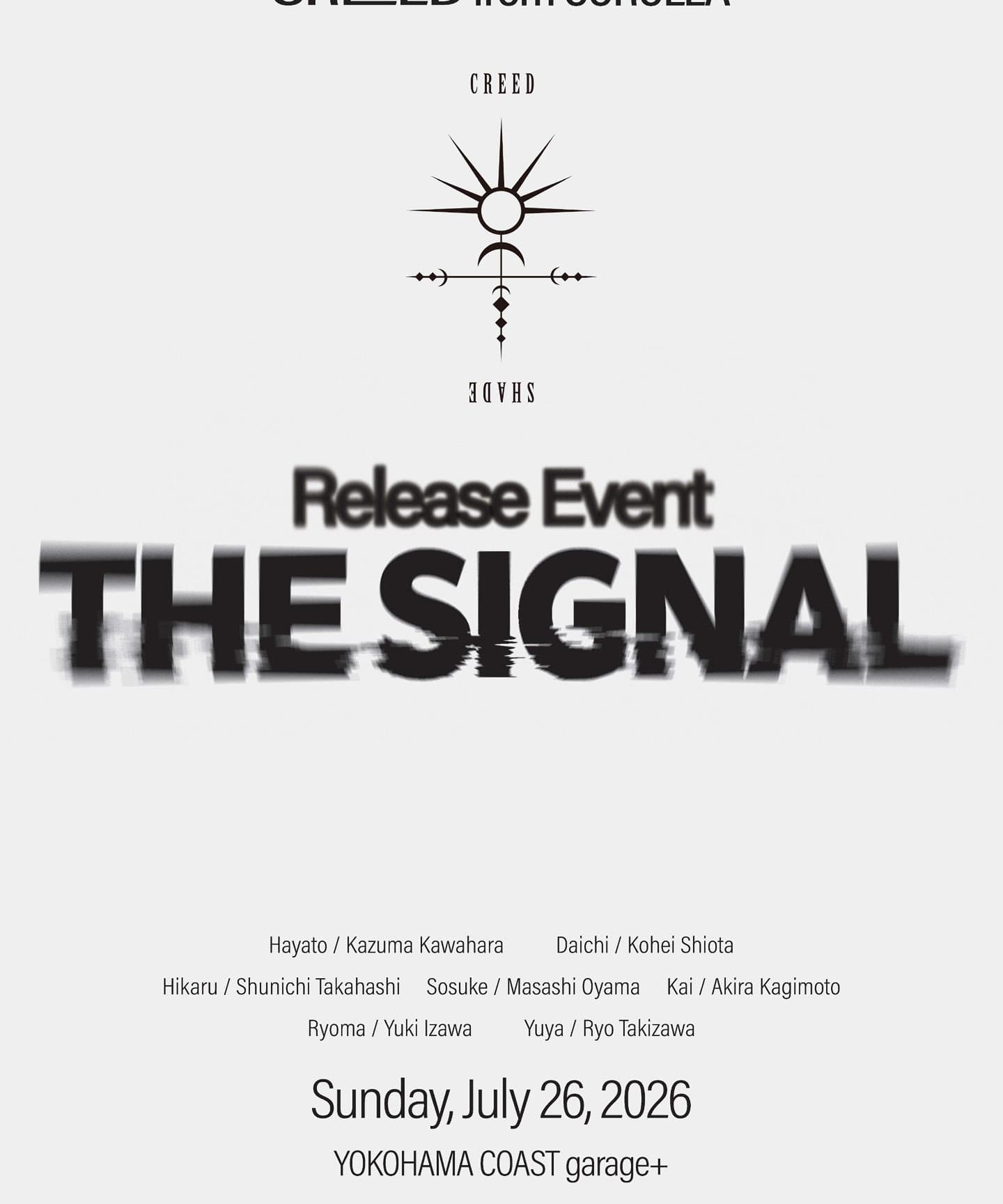 CREED from COROLLA Release Event - THE SIGNAL - PADMA高橋駿一