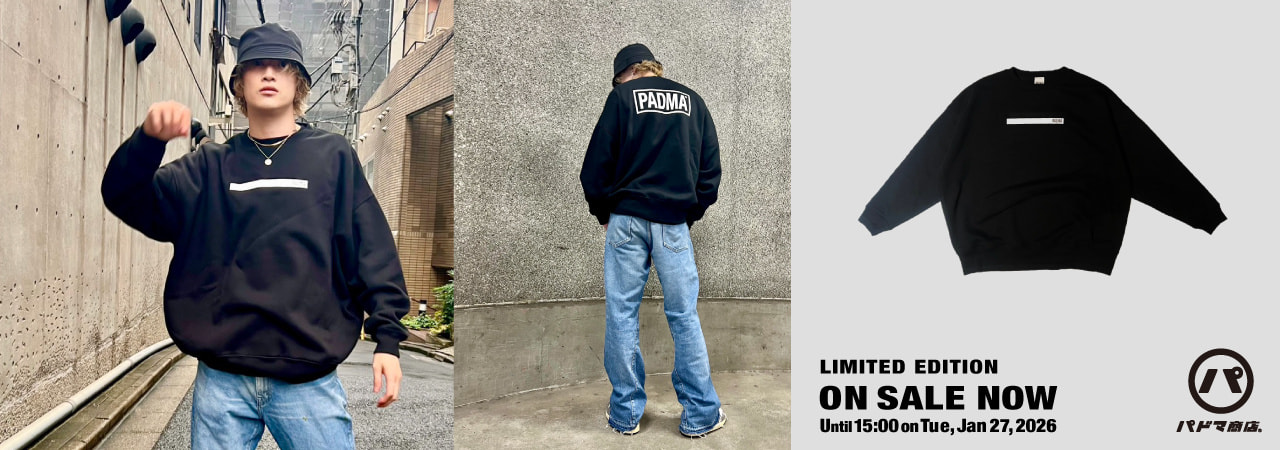 パドマ商店®　SWEAT- CREW NECK　https://padma1.base.shop/